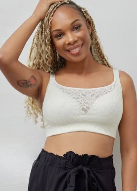Brasier Victoria Secret para mastectomía AnaOno blanco encaje XXL